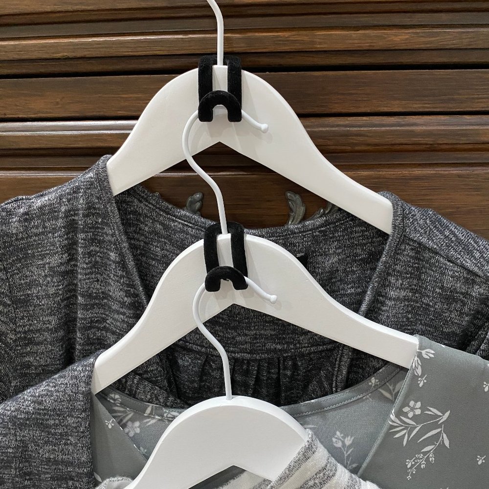 36 Slim-Line Black Mini Cascading Hanger Hooks